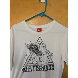Rare Nike T-shirt Air Pegasus Nike Running Shoe Band T-shirt Medium